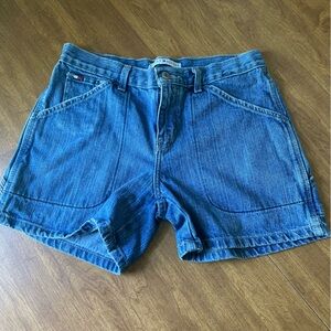 Tommy Hilfiger Vintage Y2K Womens Denim Carpenter High Rise Shorts